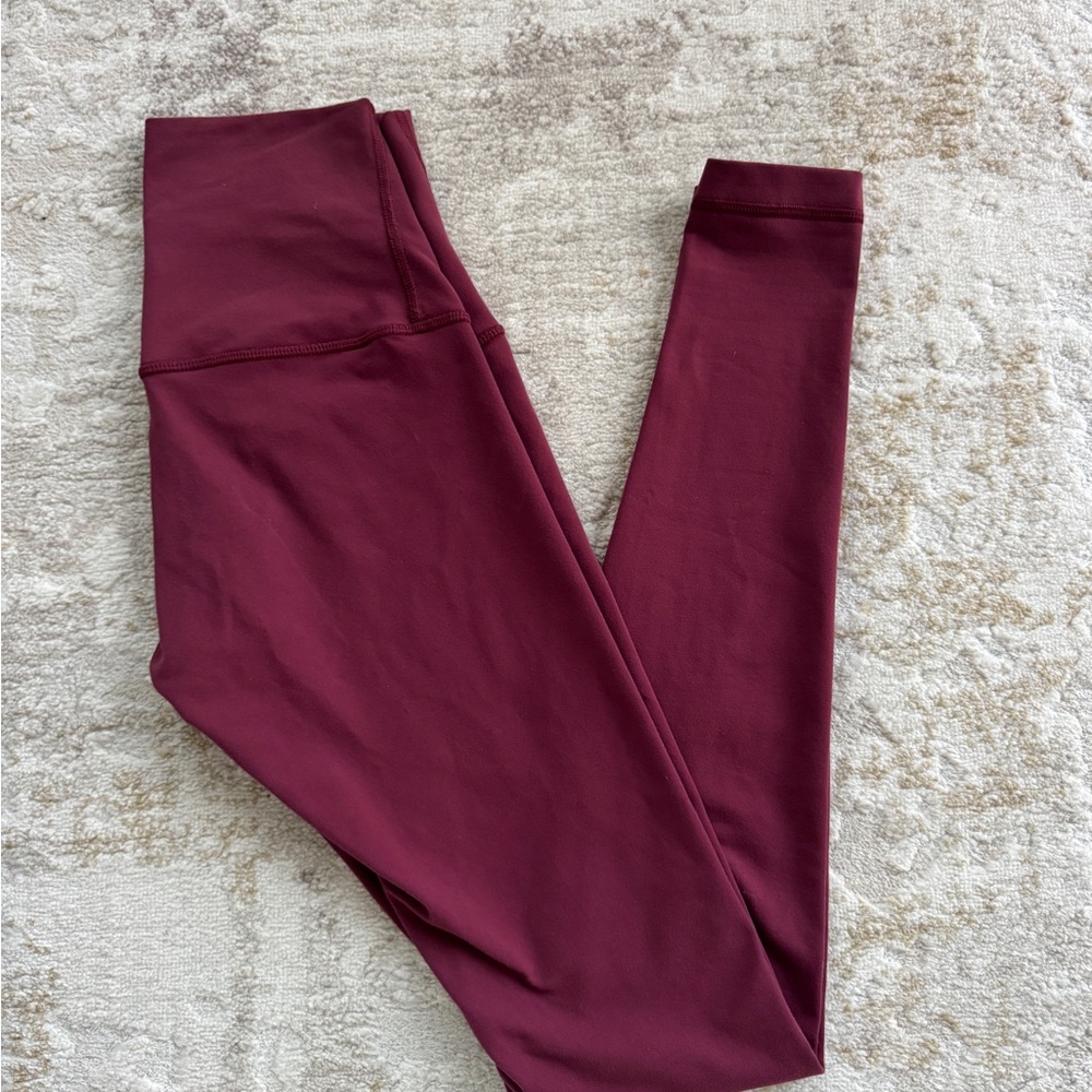 Lululemon Athletica Maroon Leggings